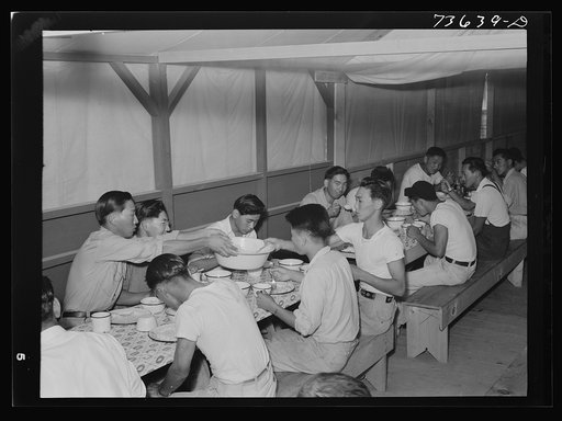 Nyssa, Oregon. FSA (Farm Security Administration) mobile camp. Cooperative mess hall of the Japanese-Americans