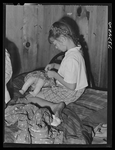 Ola, Idaho. FSA (Farm Security Administration) Ola self-help cooperative. Daughter of a member