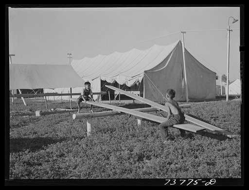 Untitled photo, possibly related to: Shelley, Idaho. FSA (Farm Security Administration) mobile camp. Japanese children who live with their parents at the camp