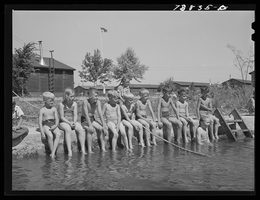 Untitled photo, possibly related to: Rupert, Idaho. At the swimming pool