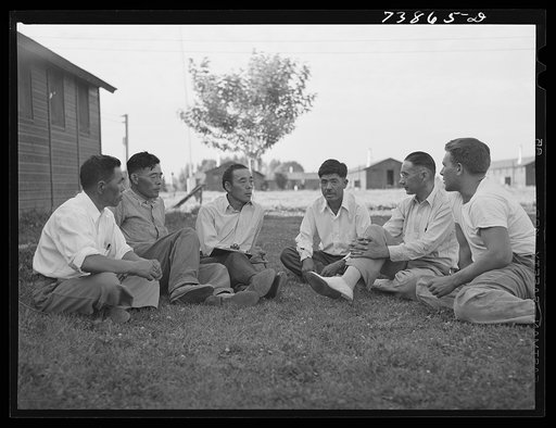 Rupert, Idaho. Former CCC (Civilian Conservation Corps) camp now under FSA (Farm Security Administration) management. The camp council meets with the camp manager