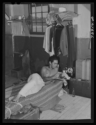Rupert, Idaho. Former CCC (Civilian Conservation Corps) camp now under FSA (Farm Security Administration) management. A Japanese-American farm worker