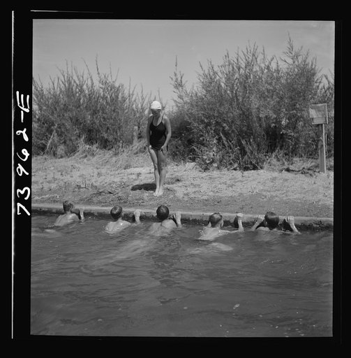 Rupert, Idaho. Swimming lesson
