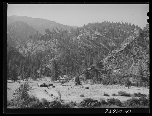 Lemhi County, Idaho. Ranch on the Salmon River
