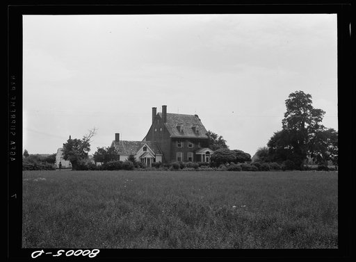 Beal home. Mansion from the old plantation days. Near Ridge, Maryland. Saint Mary's County