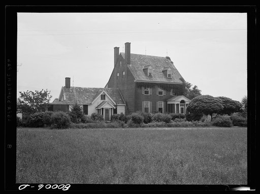 Untitled photo, possibly related to: Beal home. Mansion from the old plantation days. Near Ridge, Maryland. Saint Mary's County
