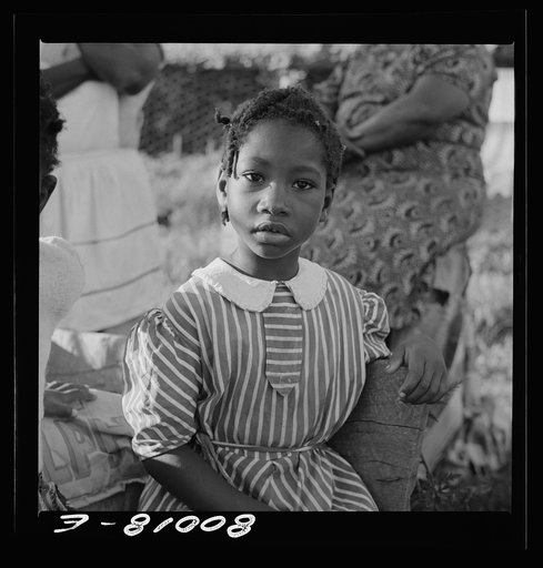 Children are always watching and waiting. Ridge well project, Saint Mary's County, Maryland
