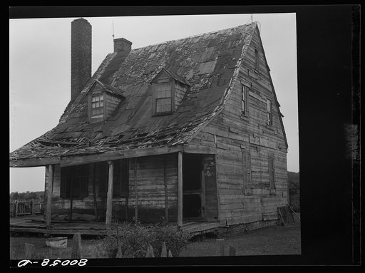Untitled photo, possibly related to: Plantation house built before the Civil War now owned and lived in by slave descendant. Saint Mary's County, Maryland
