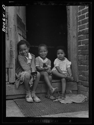 Untitled photo, possibly related to: Fourth generation from slavery. Grandfather Biscoe's great grandchildren. Near Ridge, Maryland. Saint Mary's County