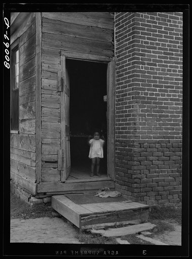 Untitled photo, possibly related to: An unscreened door is an invitation for flies and illness near La Plata, Maryland. Charles County
