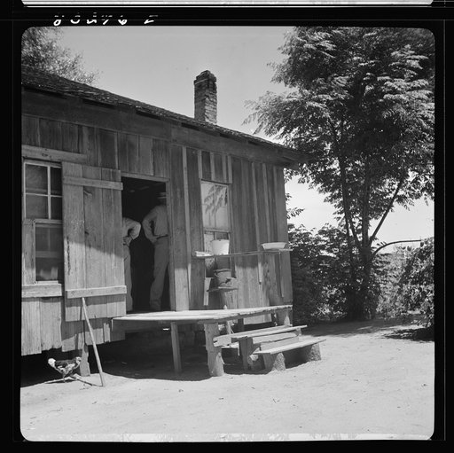 Kitchen door of Smart farmhouse. Coffee County, Alabama