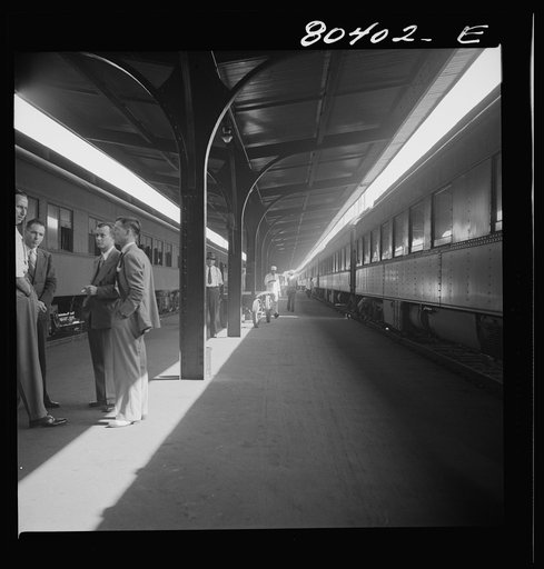 Trains laying in the Southern Railway terminal in Atlanta, Georgia