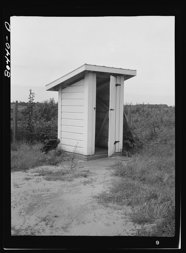 Privy built by FSA (Farm Security Administration). Clark farm, Coffee County, Alabama