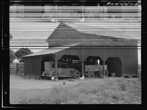 FSA (Farm Security Administration) built barn on Clark farm. Coffee County, Alabama