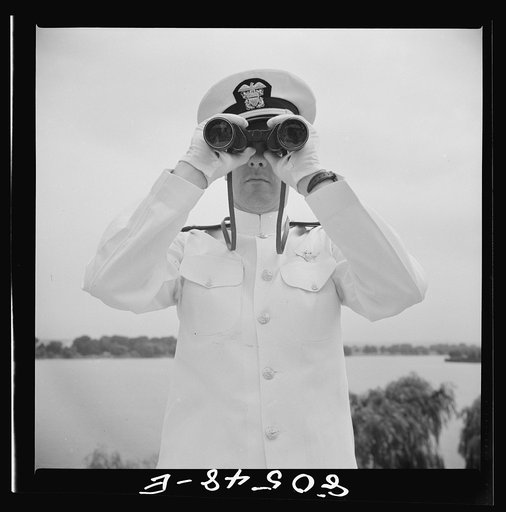 Anacostia, Washington, D.C. Naval air station. Naval officer