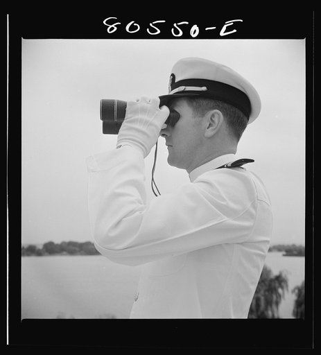 Untitled photo, possibly related to: Naval officer. Anacostia naval base, Washington, D.C.