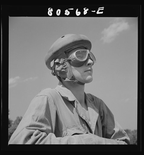 Fort Belvoir, Virginia. Tank driver