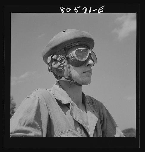 Untitled photo, possibly related to: Fort Belvoir, Virginia. Tank driver
