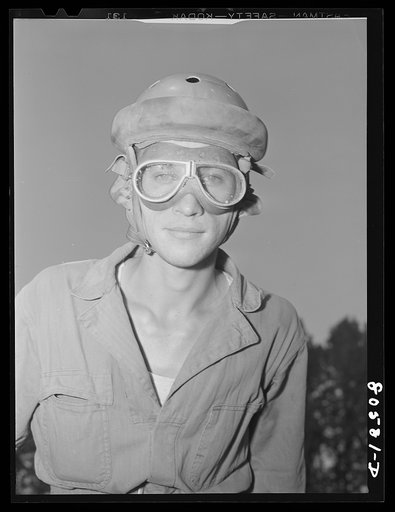 Untitled photo, possibly related to: Fort Belvoir, Virginia. Tank driver