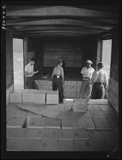 The Phillips Packing Company ships by rail, truck and water. Cambridge, Maryland