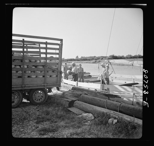 Untitled photo, melon truck and melon boat, Eastern shore, Maryland