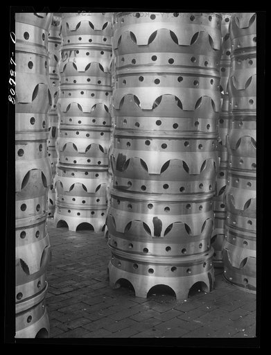Engine parts. Pratt and Whitney Aircraft Corporation, East Hartford, Connecticut