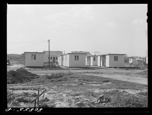 Untitled photo, possibly related to: Houses designed to accomodate a single family. FSA (Farm Security Administration) defense housing project. Hartford, Connecticut