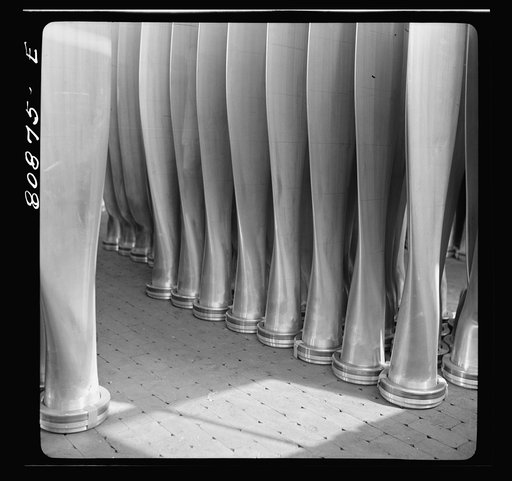 Finished propellers. Hamilton propeller plant, East Hartford, Connecticut