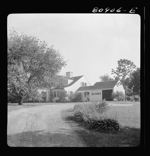 Home of advertising executive in Westport, Connecticut, who commutes every day to New York City by train