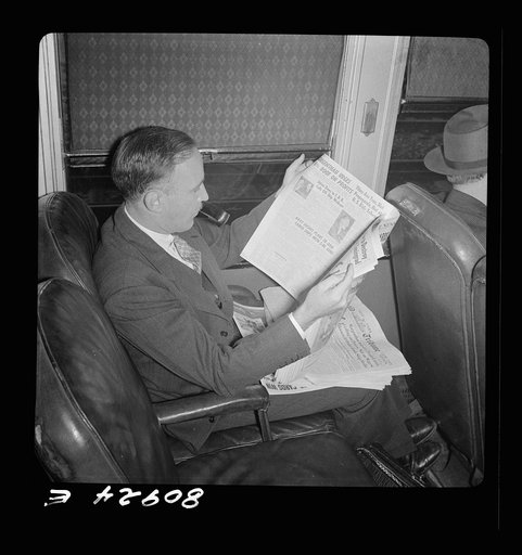 Westport commuter on train to New York City
