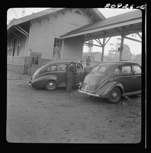 Untitled photo, possibly related to: Westport commuter arriving at station for train to New York City