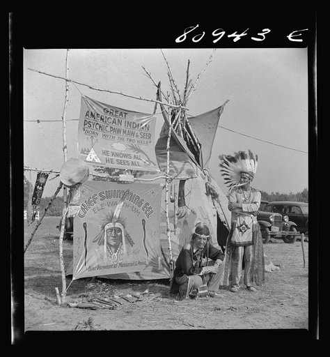 "Twentieth Century Medicine Men." Local Indian association-sponsored Indian fair. Windsor Locks, Connecticut