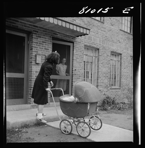 There is plenty of fresh air and sunlight for the workers' children in the FHA (Federal Housing Administration) low income housing project. Holyoke, Massachusetts