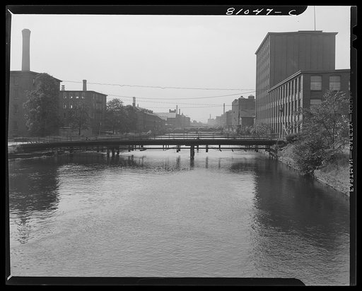 Holyoke is a city of canals which supply water to the paper mills that line their banks. Massachusetts