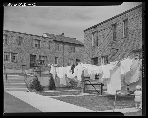 FHA (Federal Housing Administration) low income housing project. Holyoke, Massachusetts