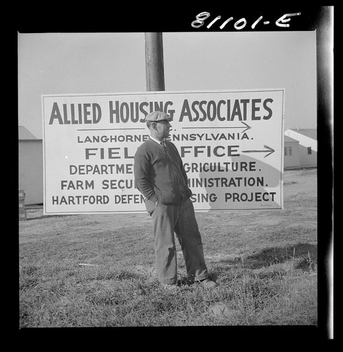 Hartford, Connecticut. FSA (Farm Security Administration) defense housing project