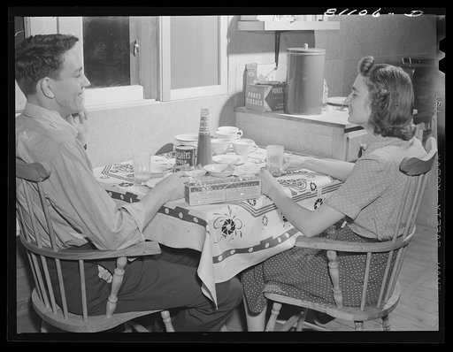 Living in a defense boom town is expensive and both of these couples work. The husband in Pratt and Whitney and his wife in a restaurant
