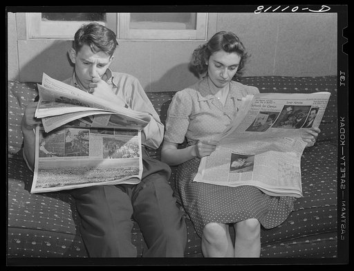 First evening in the new home. FSA (Farm Security Administration) defense housing project. Hartford, Connecticut
