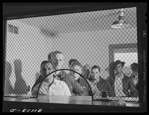 Defense workers signing up for house. FSA (Farm Security Administration) defense housing project. Hartford, Connecticut