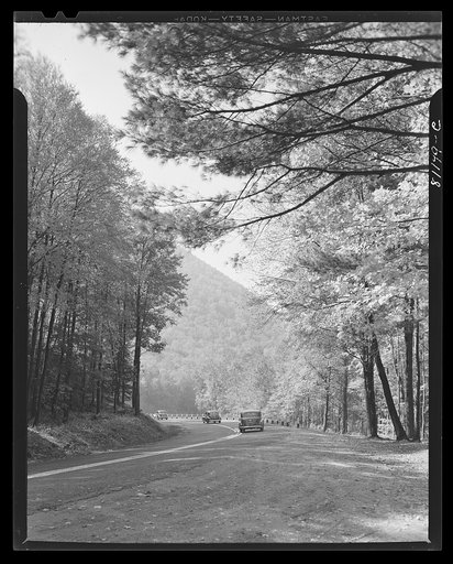 Mohawk Trail winding through the Berkshires, Massachusetts