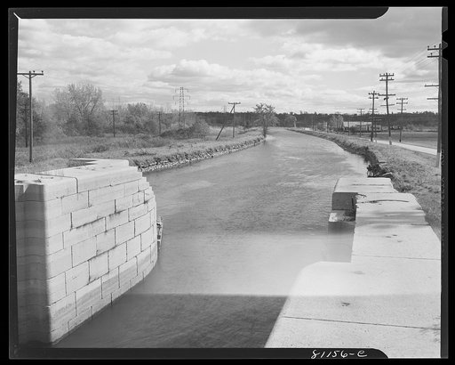 Untitled photo, possibly related to: Lock on the old Erie Canal not in use. New York