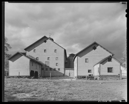 Athens, vicinity, New York. A farm by the Hudson River