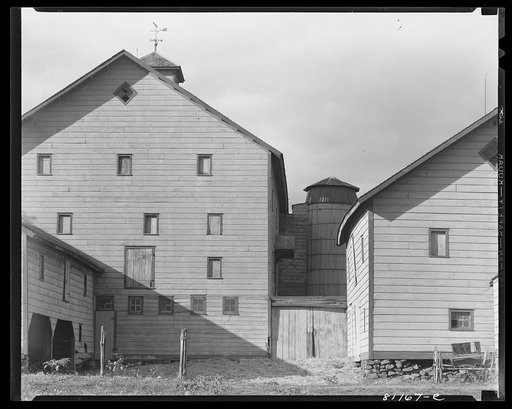 Farm by the Hudson River near Athens, New York