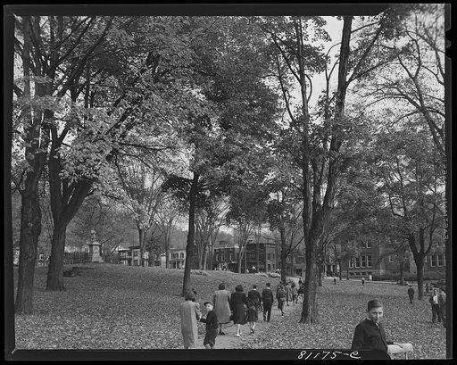 Little Falls, New York. Children on their way to school