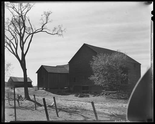 Untitled photo, possibly related to: Coxsackie (vicinity), New York. A building on the Mambert farm