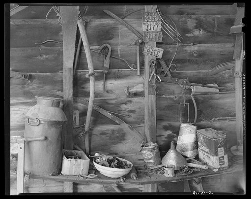 Toolshed corner on a Hudson river farm near Coxsackie, New York