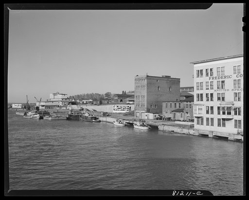 Untitled photo, possibly related to: Oswego, New York. The harbor