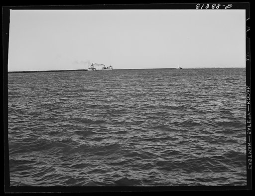 Untitled photo, possibly related to: Harbor mouth. Oswego, New York