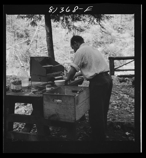 All cooking in state-owned picnic site on the Mohawk Trail was done on gas stoves. Massachusetts