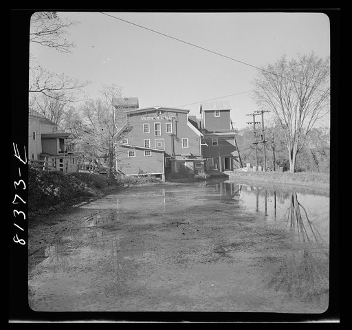Flour mill in Vernon, New York which still uses water power for grinding